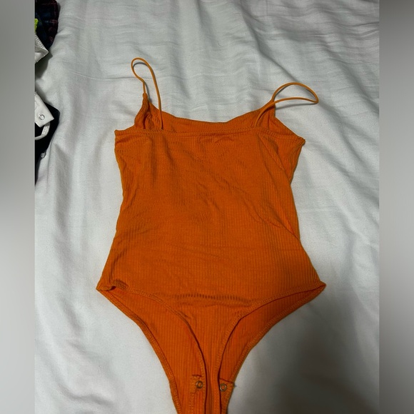 Garage orange ribbed bodysuit thin straps - Picture 4 of 4